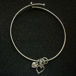 Silver charm bracelet